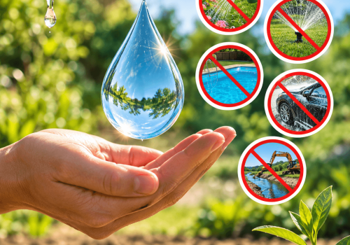 Goutte d’eau et restrictions d’arrosage